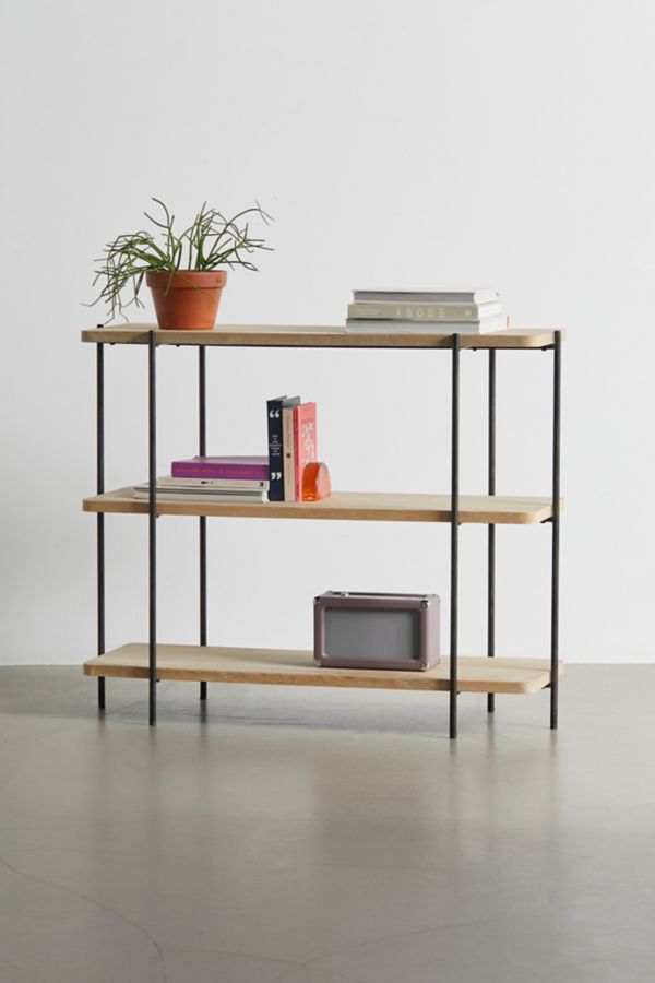 Slide View: 2: Wood And Metal Console Table