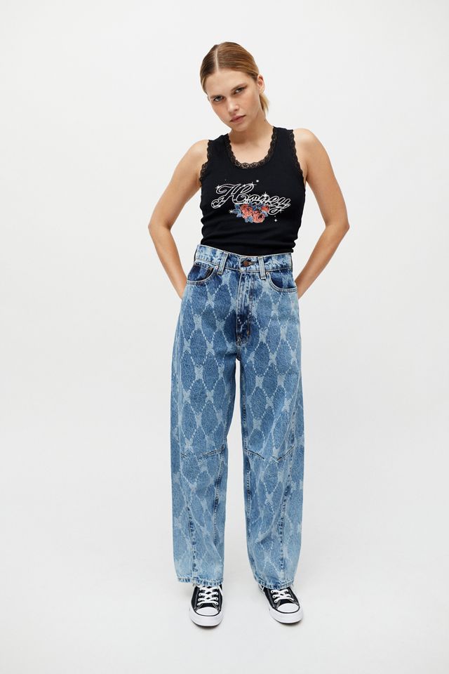 BDG Rih Extreme Baggy Jean Butterfly Print Urban Outfitters