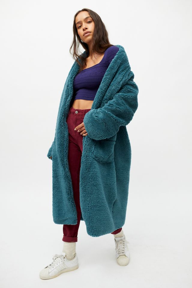 UO Just Chillin Sherpa Coat | Urban Outfitters