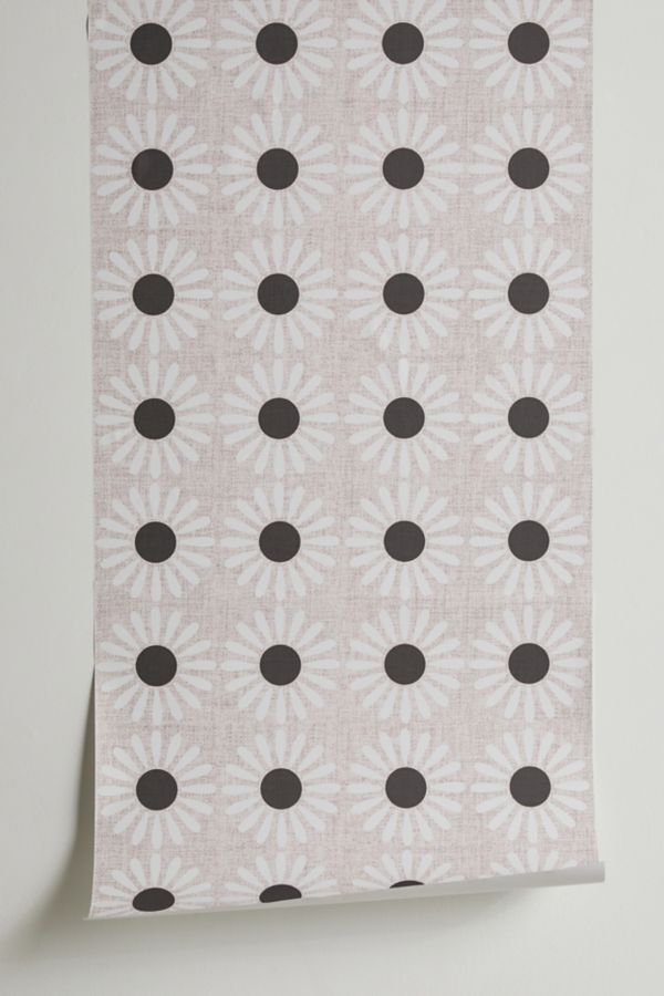 Slide View: 2: Schatzi Brown Retro Jumbo Daisy Removable Wallpaper