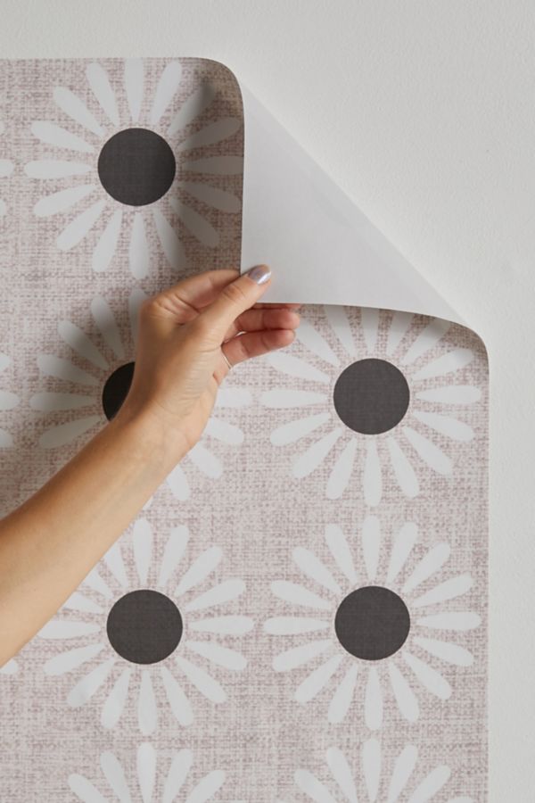 Slide View: 3: Schatzi Brown Retro Jumbo Daisy Removable Wallpaper