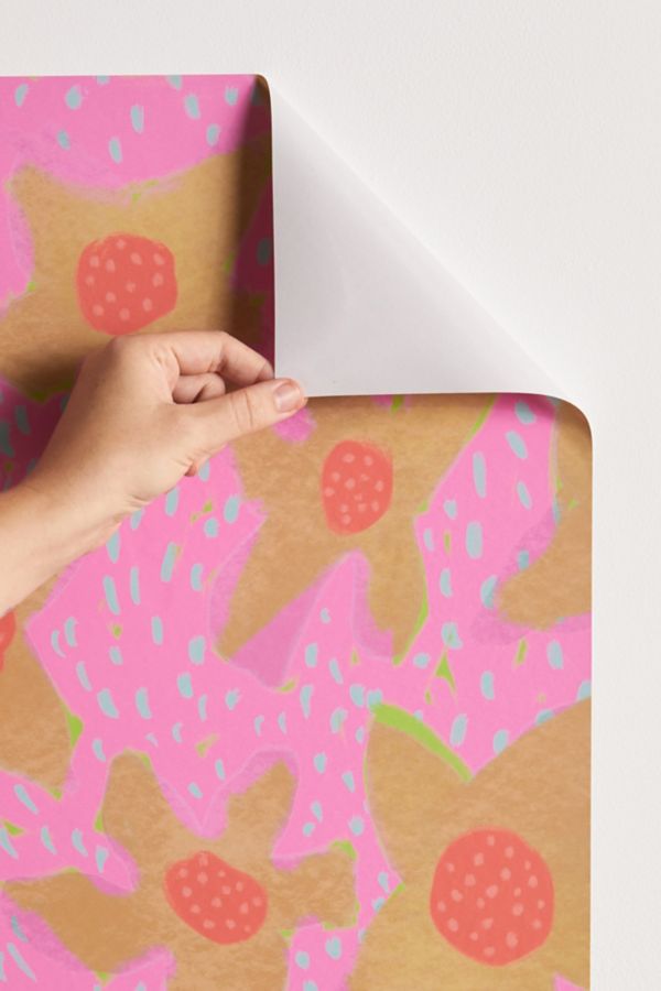 Slide View: 2: Sewzinski Retro Flowers Removable Wallpaper