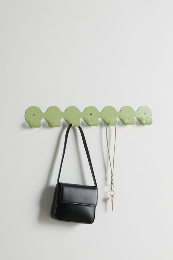 Slide View: 1: Nala Wavy Metal Wall Multi-Hook