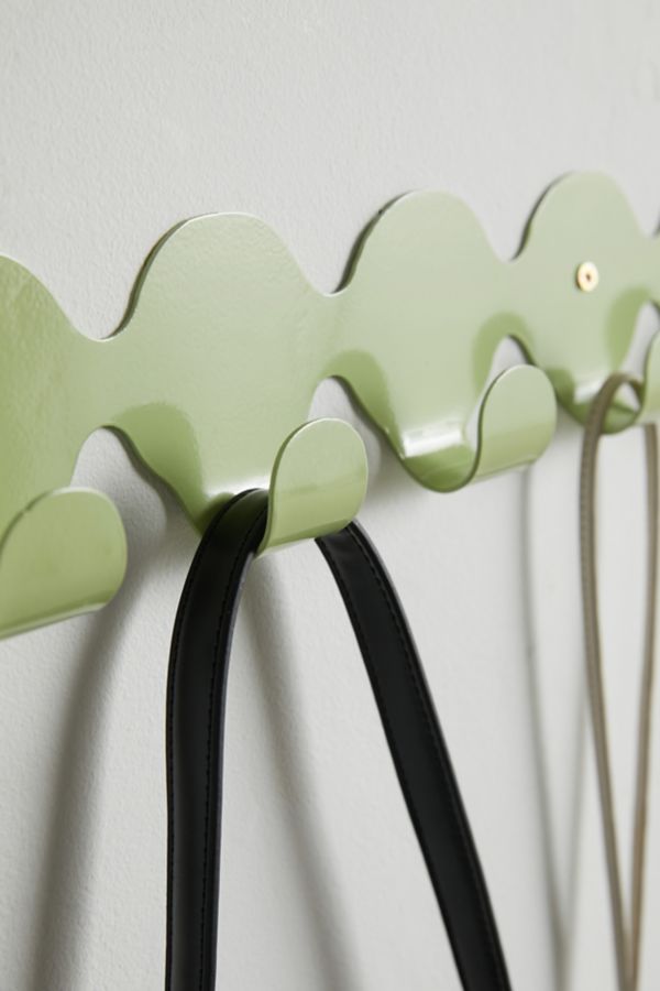 Slide View: 3: Nala Wavy Metal Wall Multi-Hook