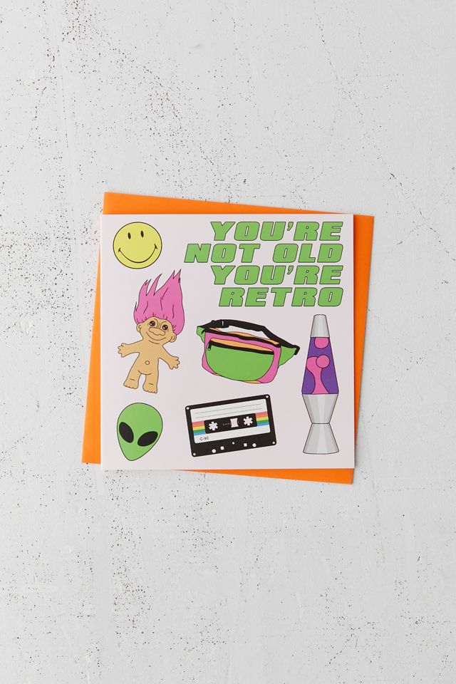 You’re Retro Birthday Card Urban Outfitters