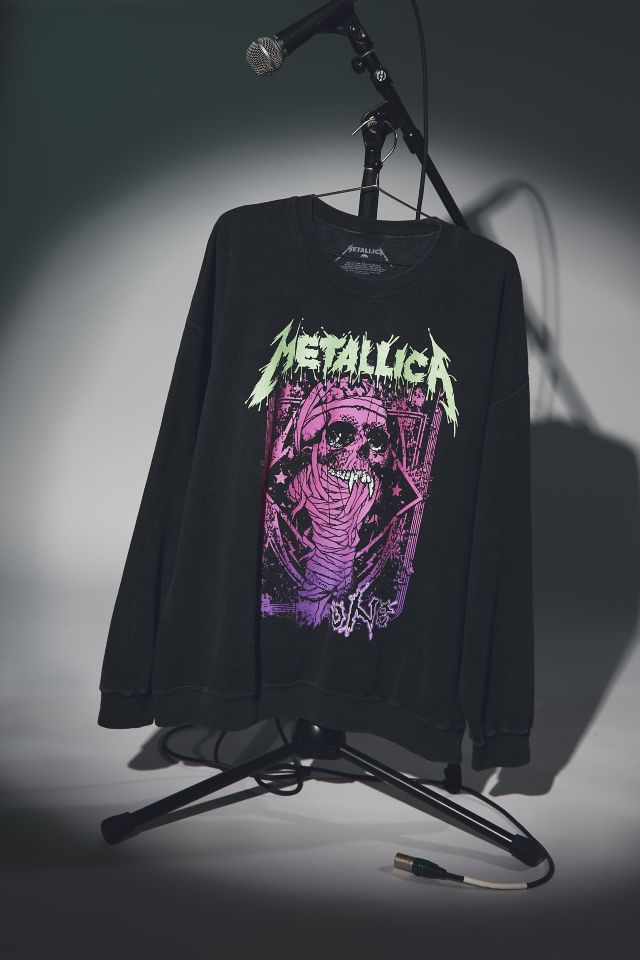 metallica crew neck sweatshirt