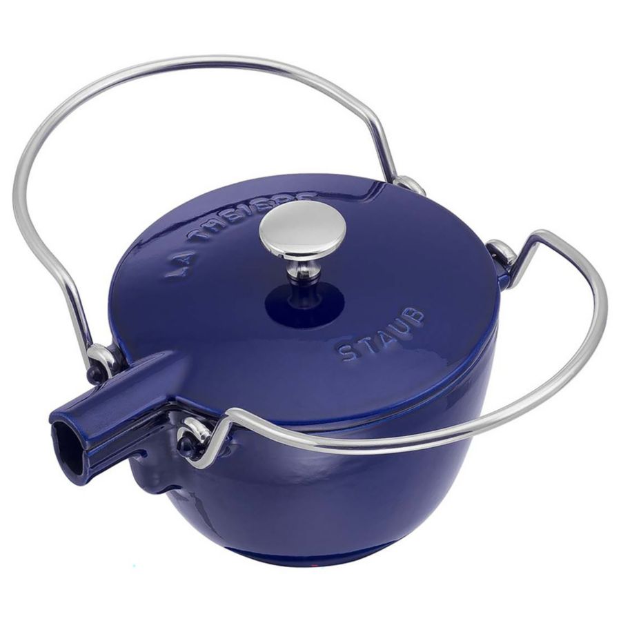 Slide View: 3: Staub Cast Iron 1-qt Round Tea Kettle