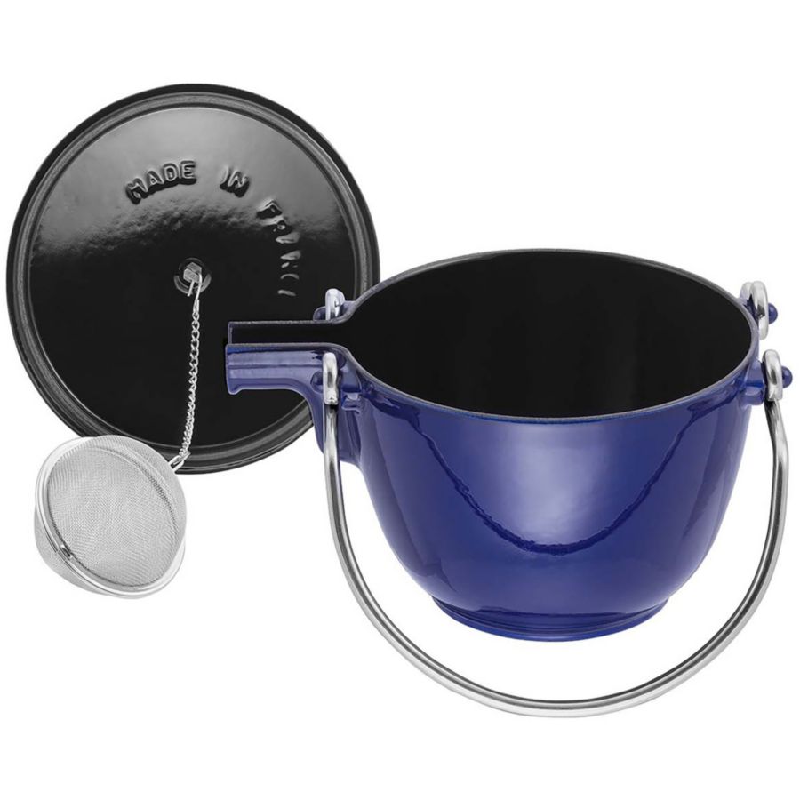 Slide View: 4: Staub Cast Iron 1-qt Round Tea Kettle