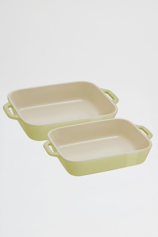 Slide View: 2: Staub Ceramic 2-pc Rectangular Baking Dish Set