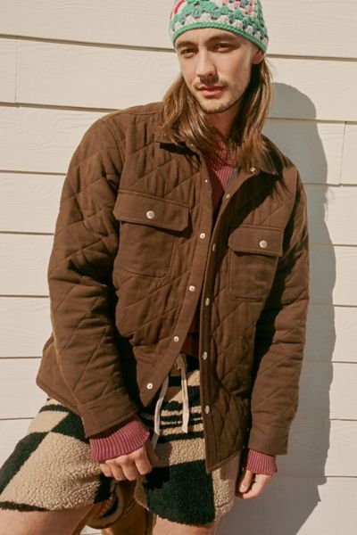 BDG Solid Quilted Shirt Jacket | Urban Outfitters