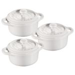 Thumbnail View 4: Staub Ceramic 3-pc Mini Round Cocotte Set