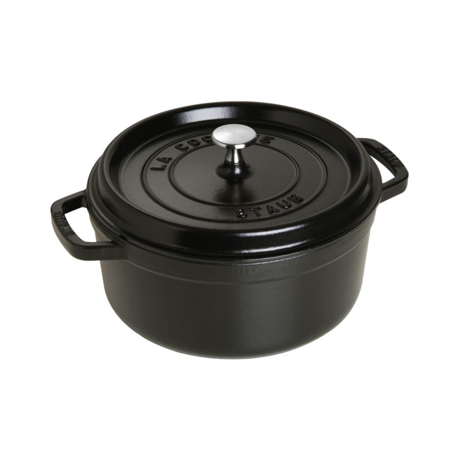 Slide View: 3: Staub Cast Iron 4-qt Round Cocotte