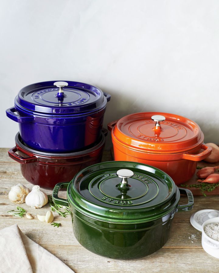 Slide View: 4: Staub Cast Iron 4-qt Round Cocotte