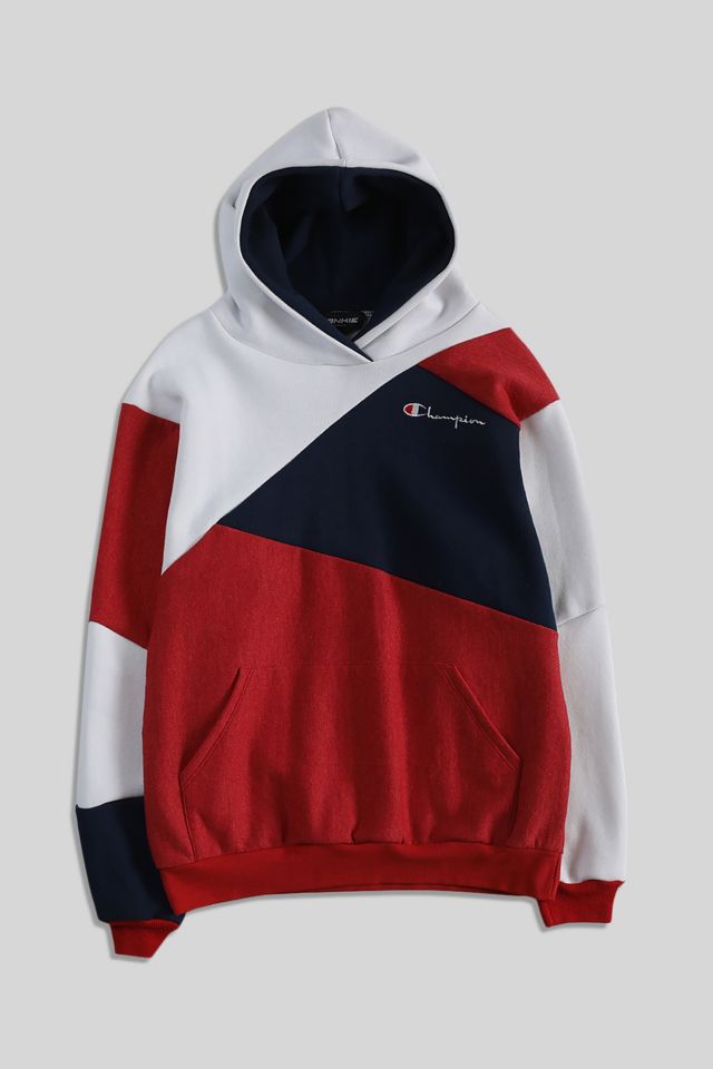 Frankie Collective Rework Patchwork Champion Hoodie Sweatshirt | Urban ...