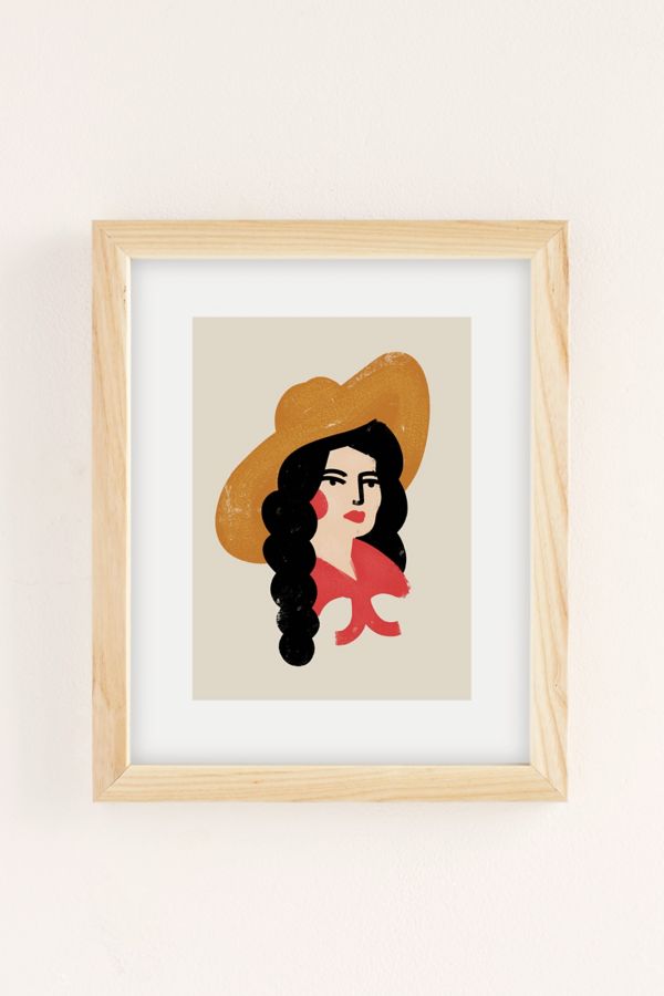 Slide View: 2: Nick Quintero Abstract Cowgirl Art Print