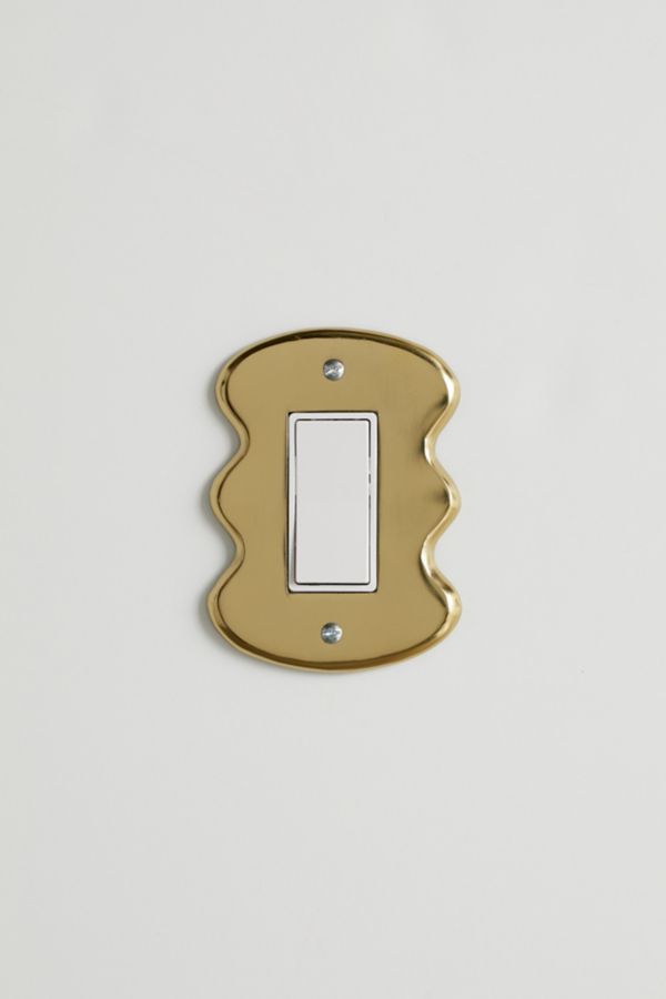 Slide View: 1: Maura Squiggle Shape Light Switch Cover