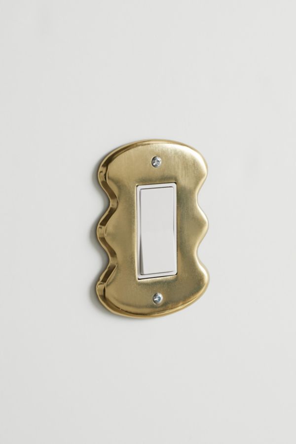 Slide View: 2: Maura Squiggle Shape Light Switch Cover