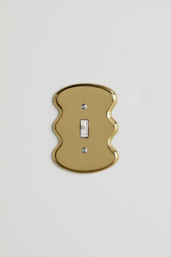 Slide View: 3: Maura Squiggle Shape Light Switch Cover