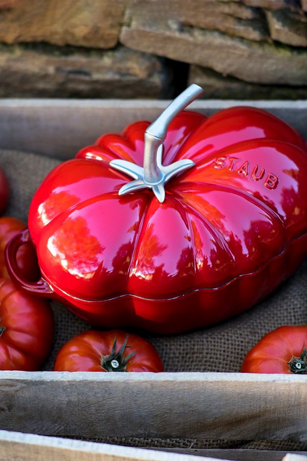 Slide View: 2: Staub Cast Iron 3-qt Tomato Cocotte