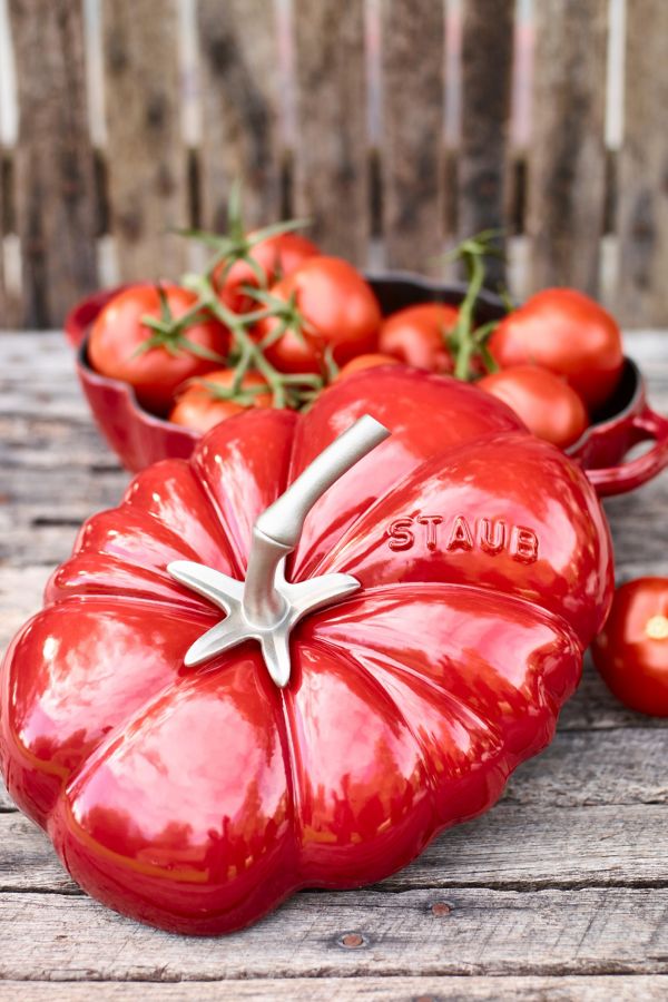 Slide View: 4: Staub Cast Iron 3-qt Tomato Cocotte