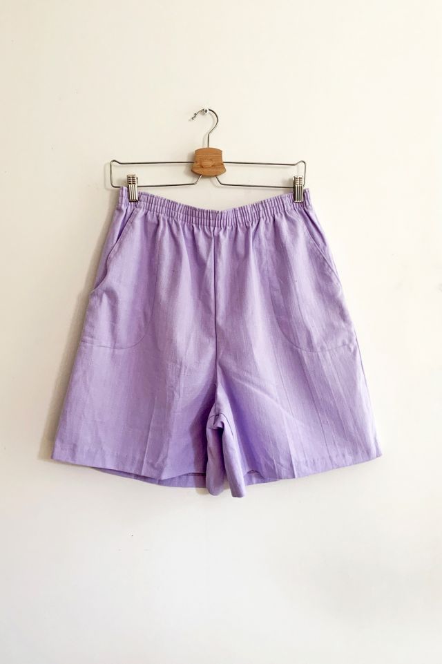 Vintage Lavender Pull On Shorts | Urban Outfitters