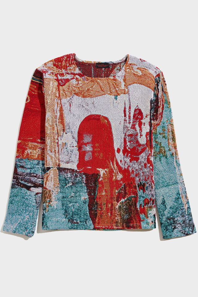 4x1111 Tapestry Crew Neck Sweatshirt Urban Outfitters