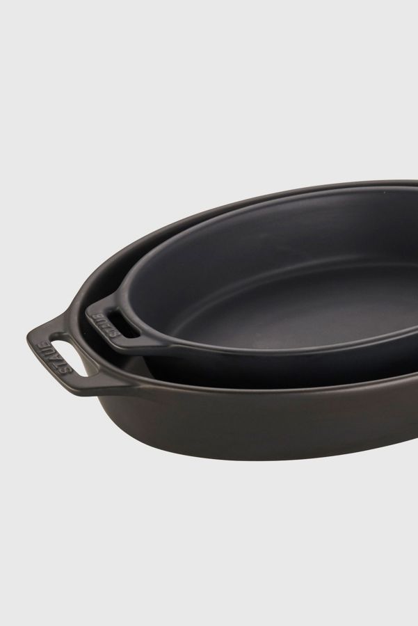 Slide View: 2: Staub Ceramic 2-pc Oval Baking Dish Set