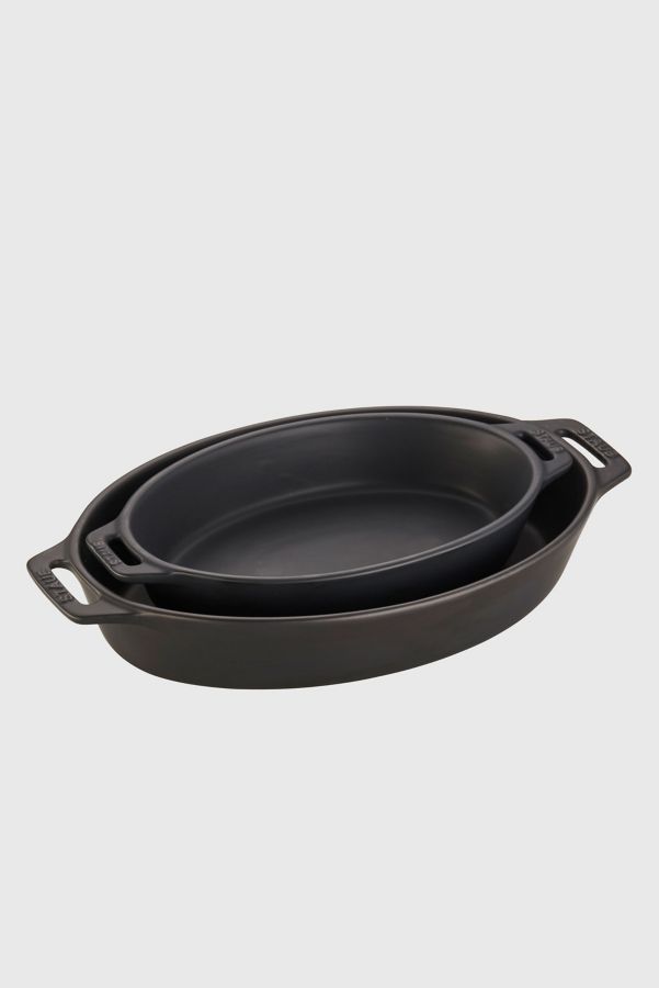 Slide View: 1: Staub Ceramic 2-pc Oval Baking Dish Set