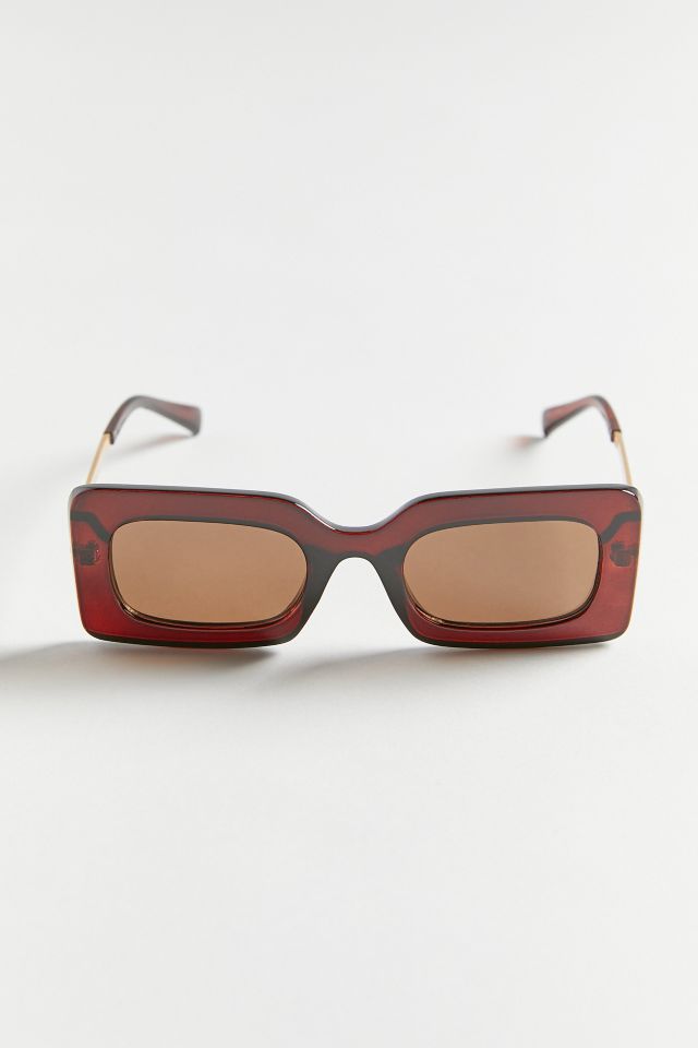 Brandi Oversized Rectangle Sunglasses | Urban Outfitters