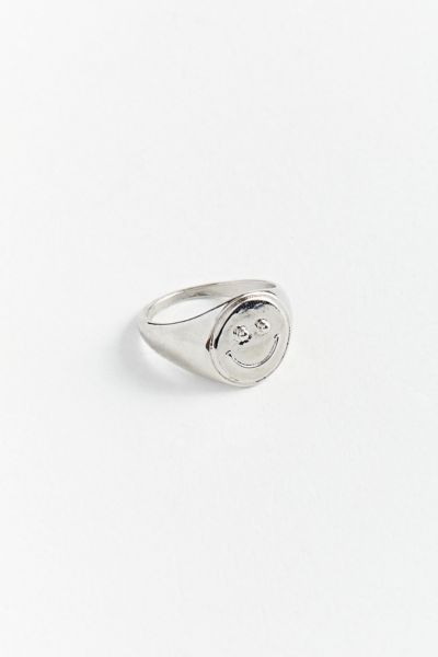 Smile Signet Ring | Urban Outfitters