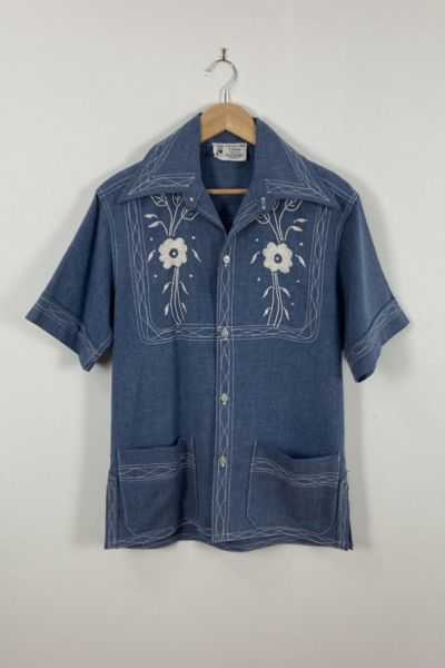 Vintage Embroidered Denim Shirt | Urban Outfitters