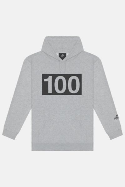 100 Thieves Numbers Hoodie - Grey