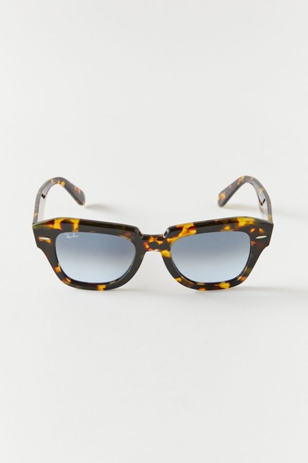 Slide View: 1: Ray-Ban State Street Fleck Square Sunglasses