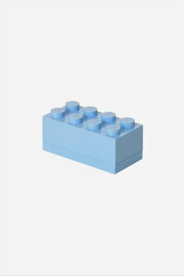 Slide View: 2: LEGO Light Blue Mini Storage Box 8