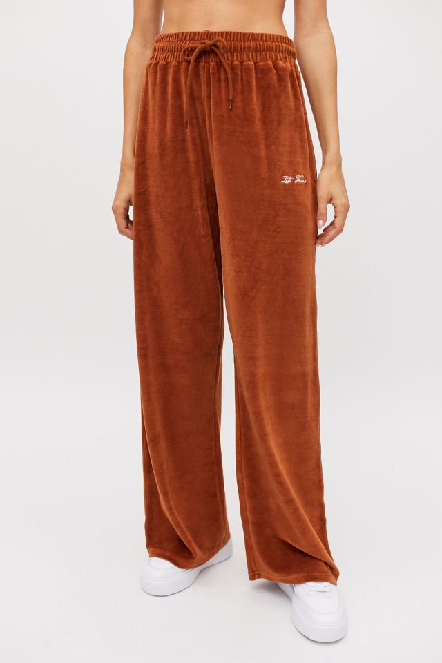 iets frans velour wide leg joggers