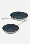 Thumbnail View 4: ZWILLING Clad CFX 2-pc Stainless Steel Ceramic Nonstick Fry Pan Set