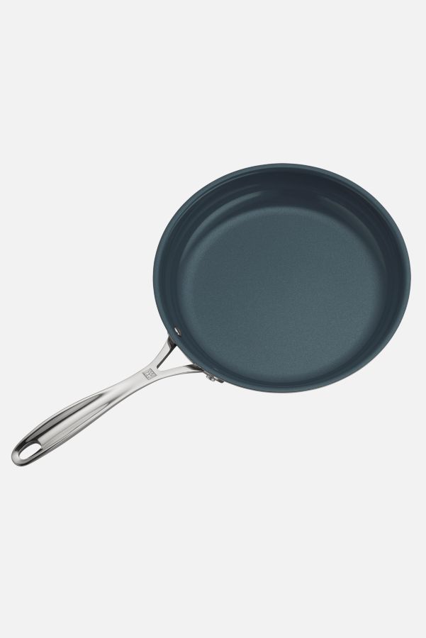 Slide View: 2: ZWILLING Clad CFX 9.5-inch Stainless Steel Ceramic Nonstick Fry Pan with Lid