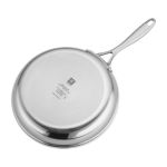 Thumbnail View 3: ZWILLING Clad CFX 9.5-inch Stainless Steel Ceramic Nonstick Fry Pan with Lid