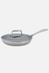 Thumbnail View 1: ZWILLING Clad CFX 9.5-inch Stainless Steel Ceramic Nonstick Fry Pan with Lid