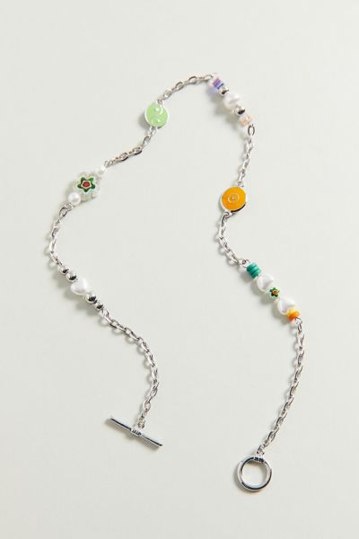 Monica Beaded Toggle Chain Necklace | Urban Outfitters
