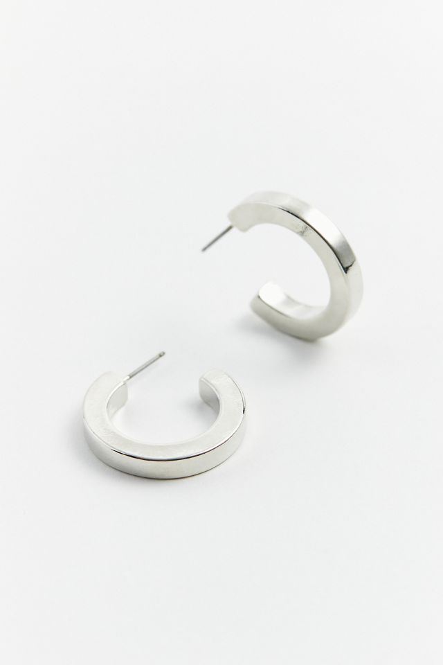 Basic Flat Hoop Earring Urban Outfitters