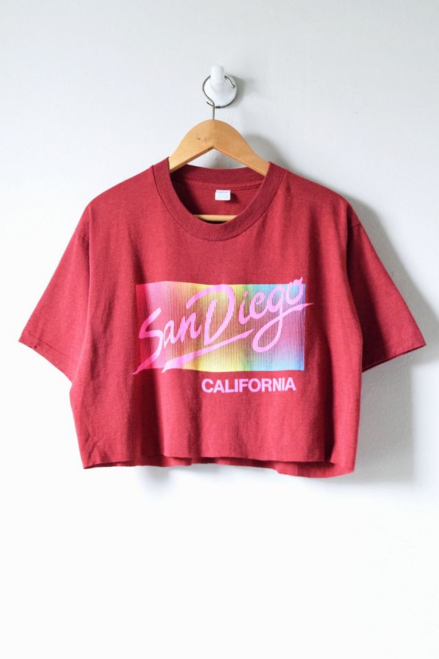 Vintage 70s San Diego, California Cropped T-Shirt | Urban Outfitters