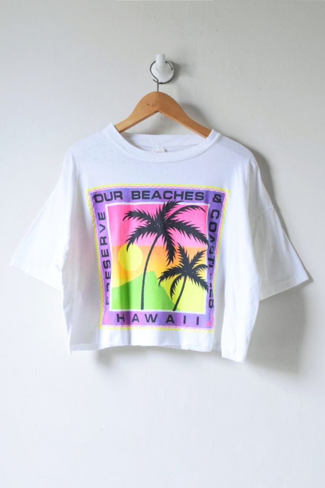 Vintage 90s Preserve Hawaii Cropped T-Shirt | Urban Outfitters