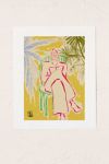 Thumbnail View 1: sandrapoliakov Reading Among Palm Trees Art Print