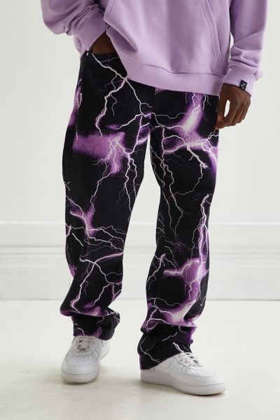 Jaded London Purple Lightning Jean | Urban Outfitters
