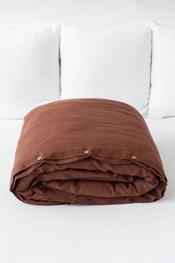 Slide View: 1: MagicLinen Linen Duvet Cover