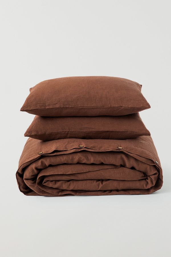 Slide View: 2: MagicLinen 3-Piece Linen Duvet Cover Set