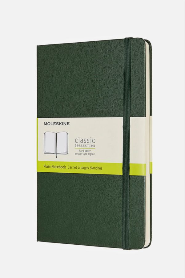 Slide View: 1: Moleskine Classic Hardcover Plain Notebook