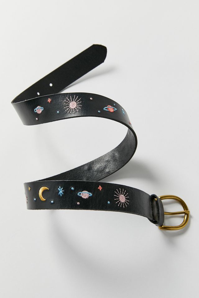 Embroidered Leather Belt Urban Outfitters