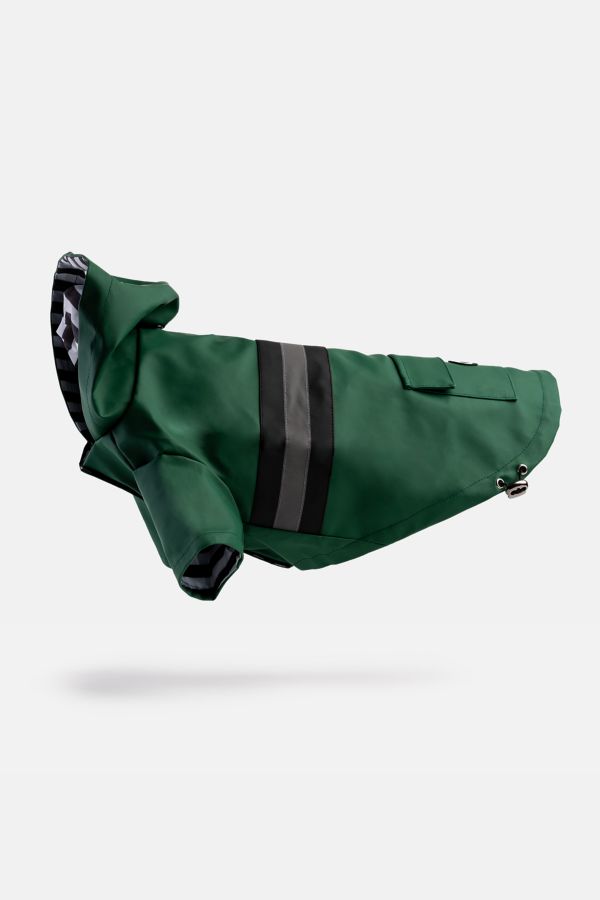 Slide View: 4: Silver Paw Dog Reflective Raincoat